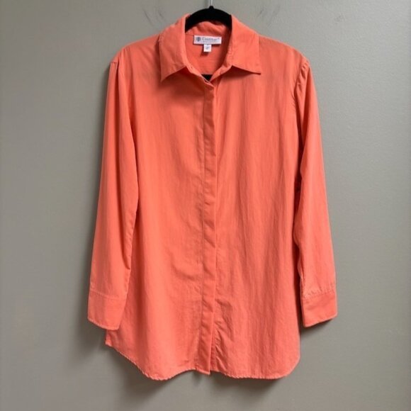 Coolibar Womens Long Sleeve Button Shirt Size M Coolmax UPF 50+ Hiking Outdoors - Picture 1 of 16